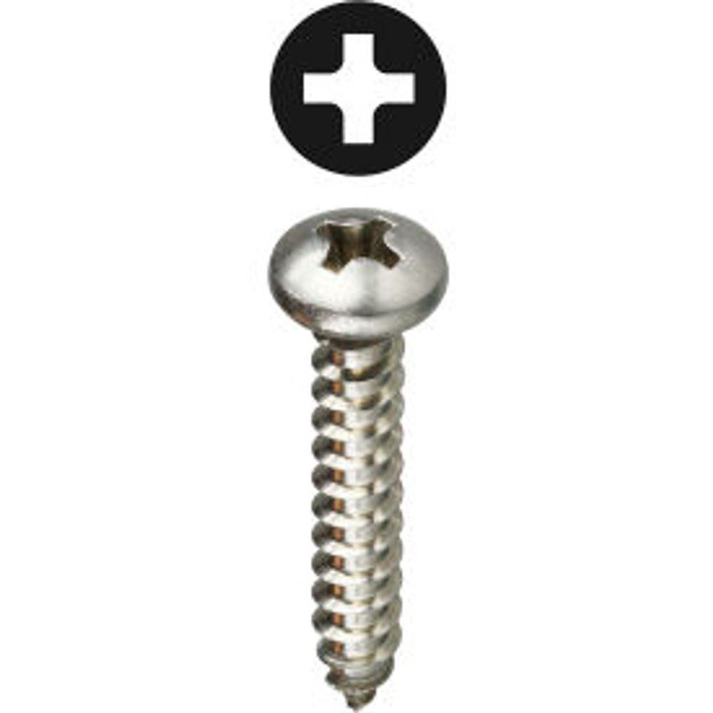 L.H. DOTTIE COMPANY L.H.Dottie® Sheet Metal Screw Phillips Pan Head Steel #6 x 1-1/2"" 100 Pack p/n PHSMSS6112