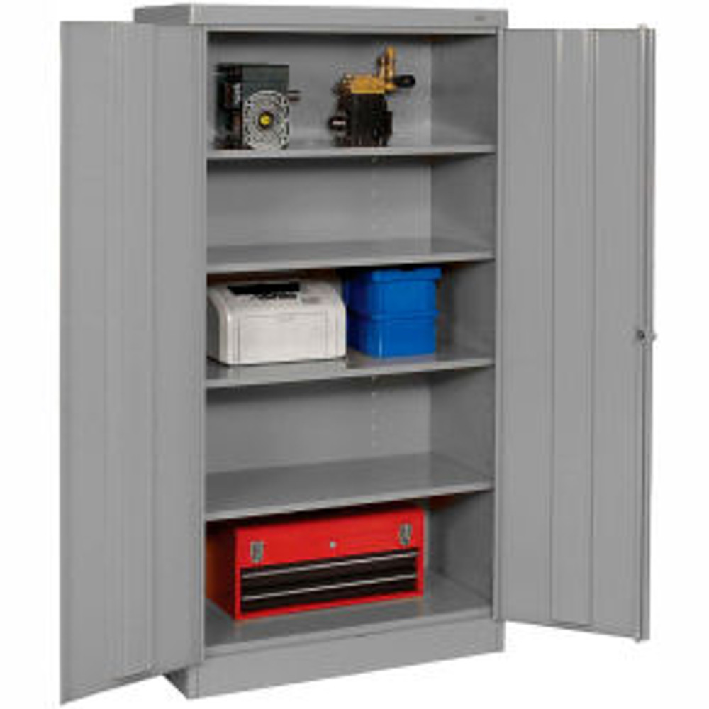 Tennsco Corp Tennsco® Standard Storage Cabinet Turn Handle 36""W x 18""D x 72""H Medium Gray Unassembled p/n 1470-MGY