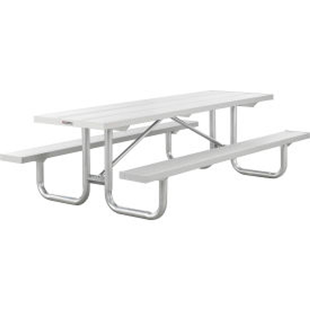 Global Industrial™ 8' Heavy-Duty Aluminum Picnic Table p/n 348131
