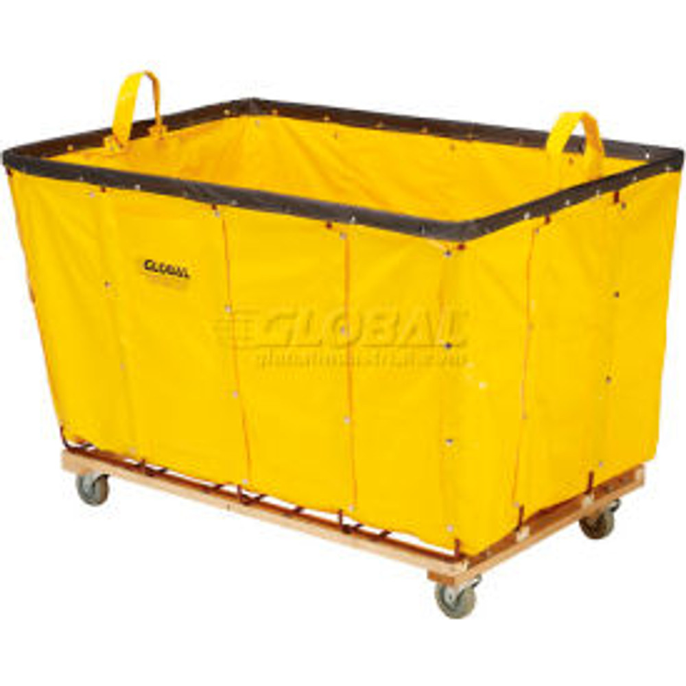 Global Industrial™ Basket Bulk Truck Vinyl 24 Bushel Capacity Yellow p/n 241986YL