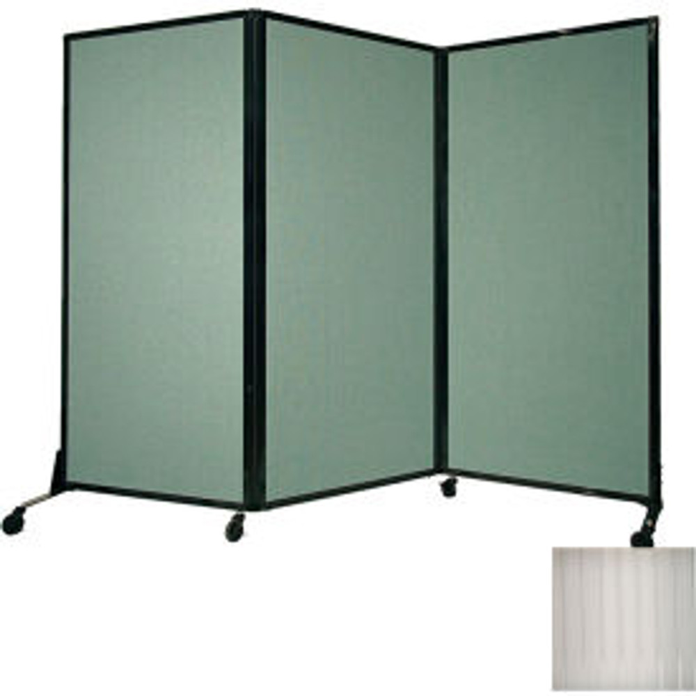 Versare Solutions Inc. Portable Acoustical Partition Panel AWRD  80""x8'4"" With Casters Clear p/n 1821221