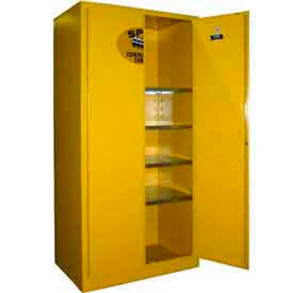 Securall  A&A Sheet Metal Products Securall® 36x24x72 Flammable Spill Containment Cabinet Yellow p/n SCC272Yellow