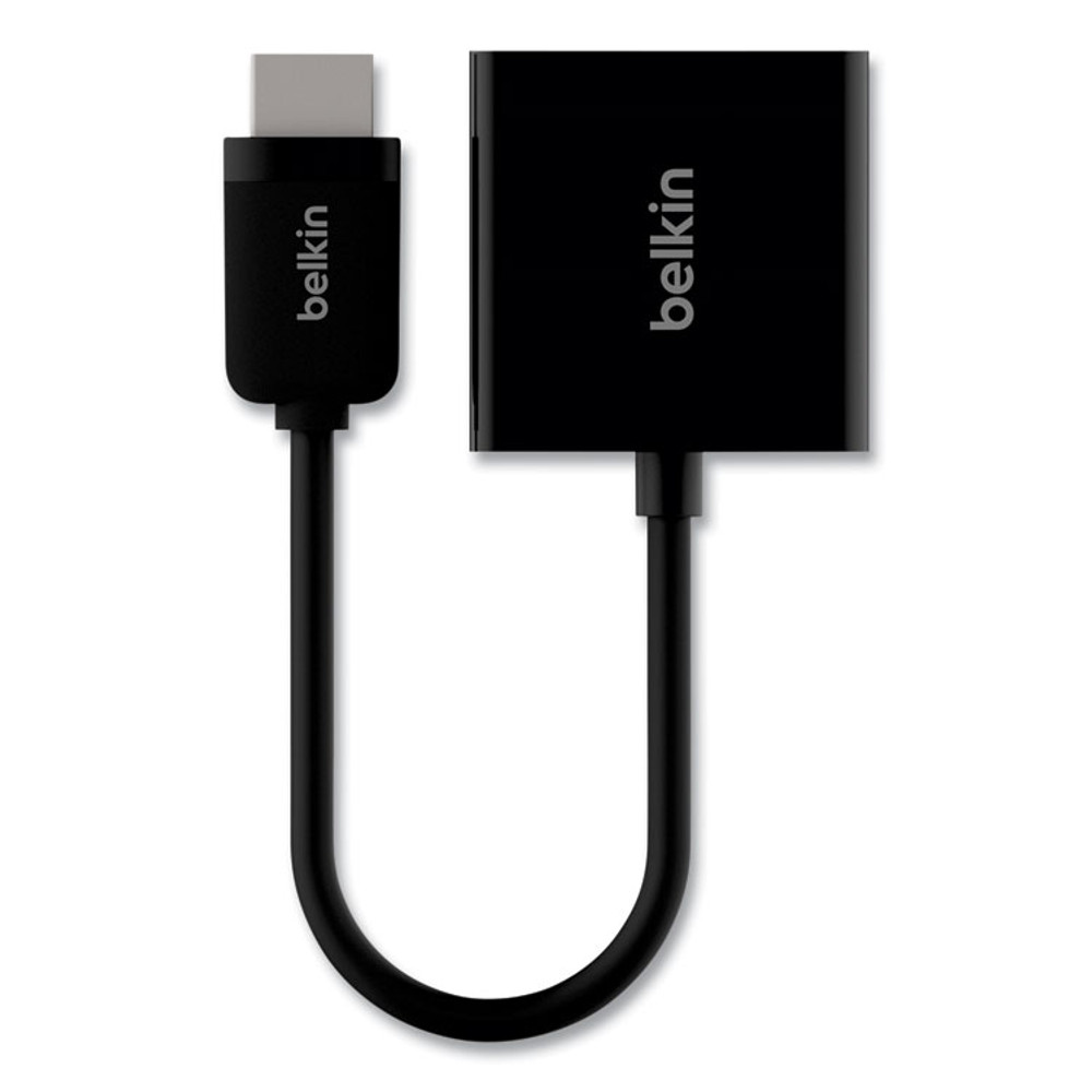 BELKIN COMPONENTS F2CD058 HDMI to VGA + 3.5mm Audio Adapter, 5", Black