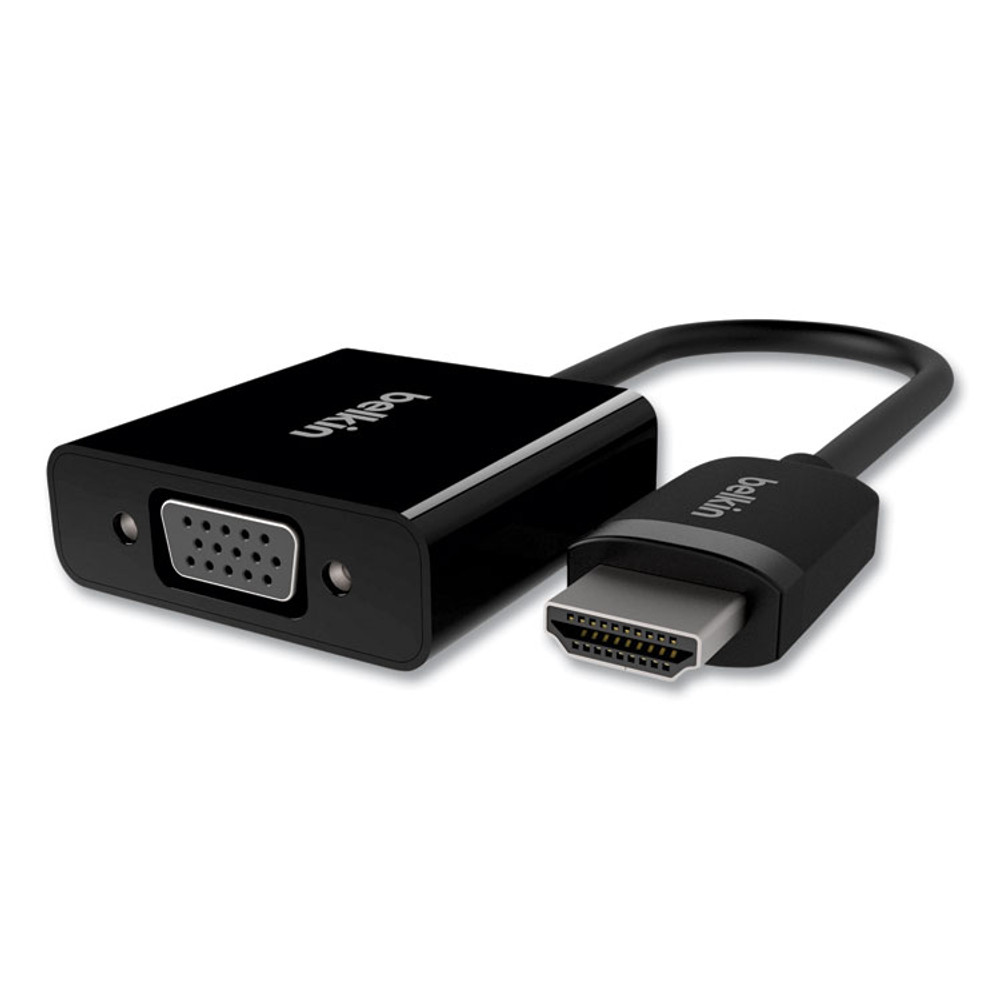 BELKIN COMPONENTS F2CD058 HDMI to VGA + 3.5mm Audio Adapter, 5", Black