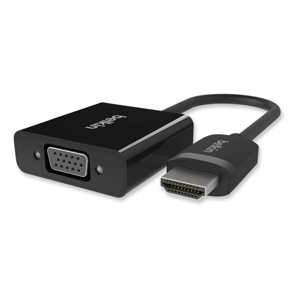BELKIN COMPONENTS F2CD058 HDMI to VGA + 3.5mm Audio Adapter, 5", Black