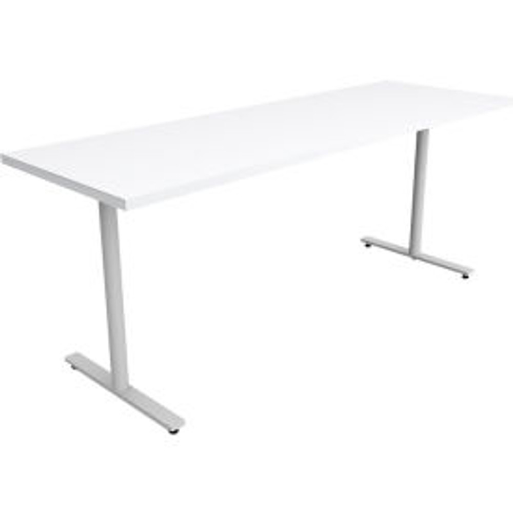 Safco Products Safco® Jurni Multi-Purpose Table with T-Legs & Glides 72""L x 24""W x 29""H Designer White p/n JN7224NFXTGLDSWT