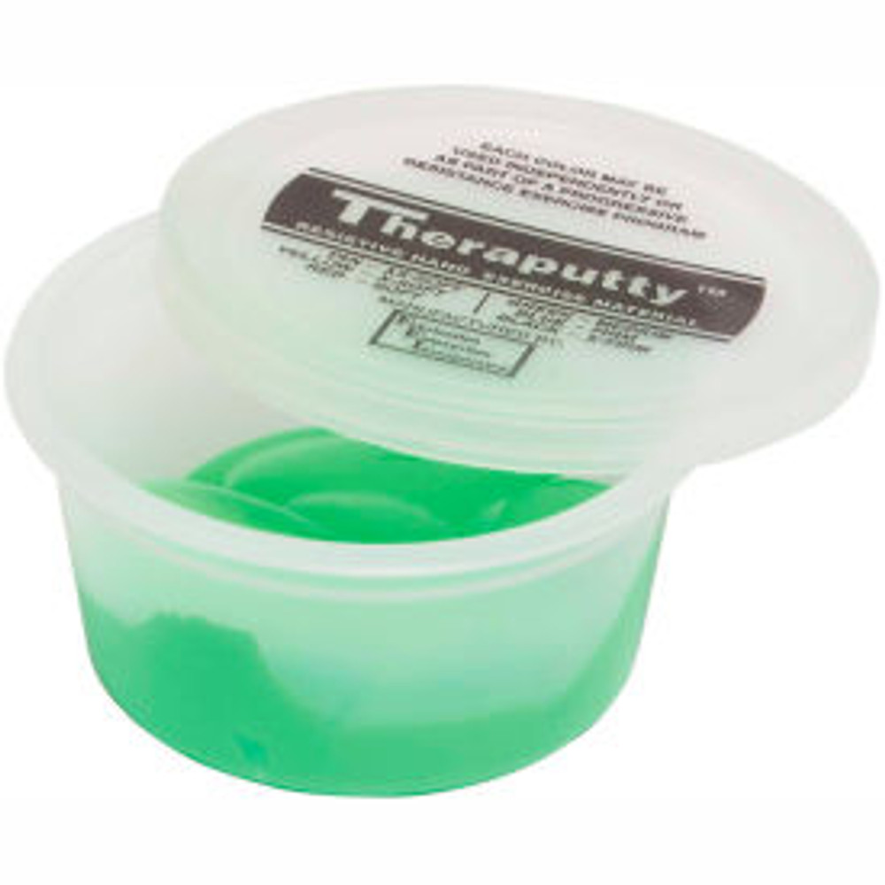 Fabrication Enterprises Inc TheraPutty® Plus Antimicrobial Exercise Putty Green 3 Ounce Medium p/n 10-2613