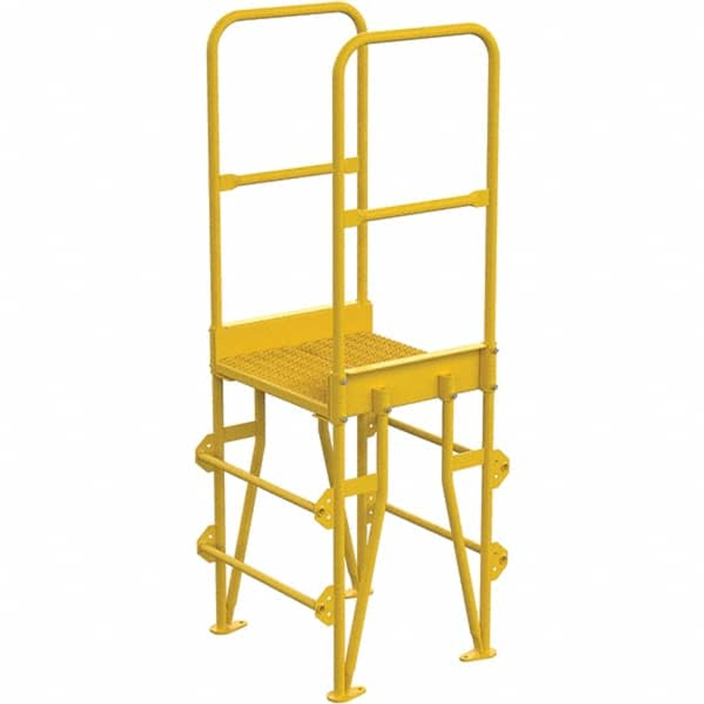 Vestil COLV-3-34-8 3-Step Steel Step Ladder: 78-5/8" High