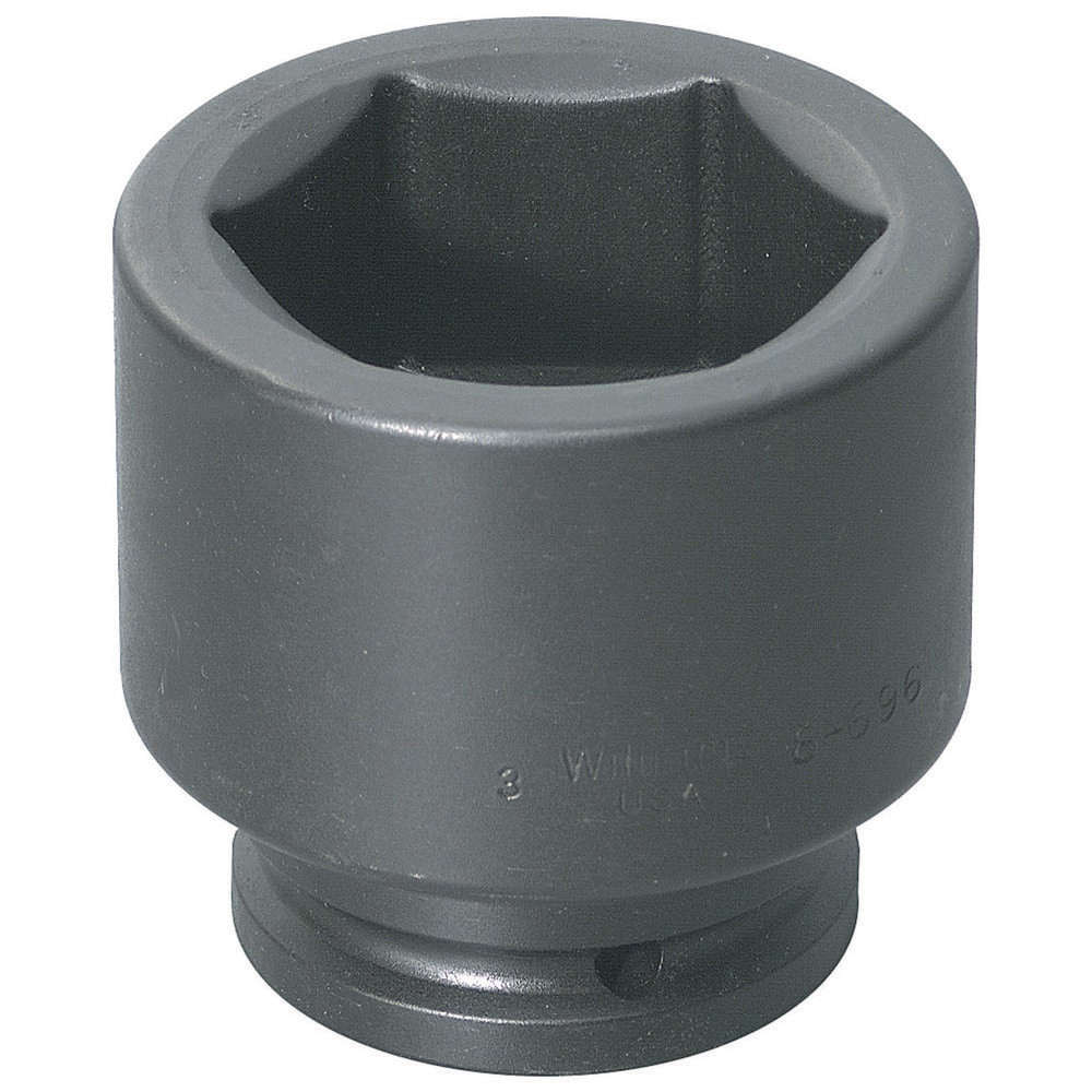 Williams 8-658 Impact Sockets; Socket Size (Decimal Inch): 1.8125 ; Number Of Points: 6 ; Drive Style: Square ; Overall Length (mm): 84.53mm ; Material: Steel ; Finish: Black Oxide