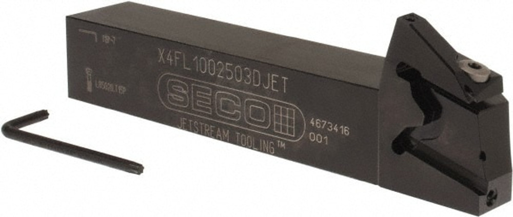 Seco 02823298 0.256" Max Depth, 0.031" to 0.118" Width, External Left Hand Indexable Grooving Toolholder