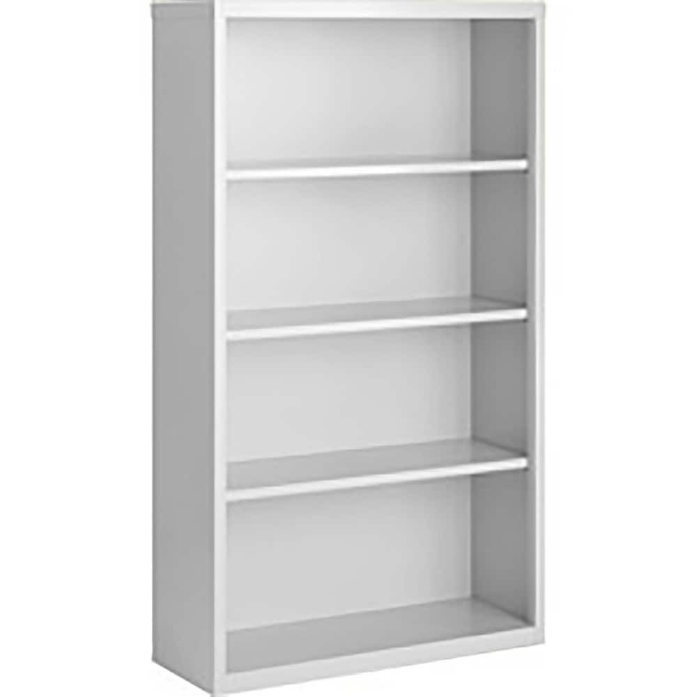 Steel Cabinets USA BCA-366018-W Bookcases; Overall Height: 60 ; Overall Width: 36 ; Overall Depth: 18 ; Material: Steel ; Color: White ; Shelf Weight Capacity: 160