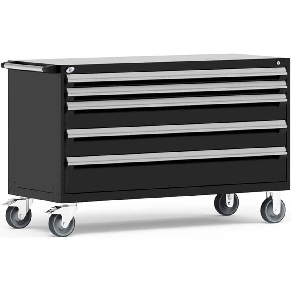 Rousseau Metal R5BKG-3023-091 Steel Tool Roller Cabinet: 5 Drawers