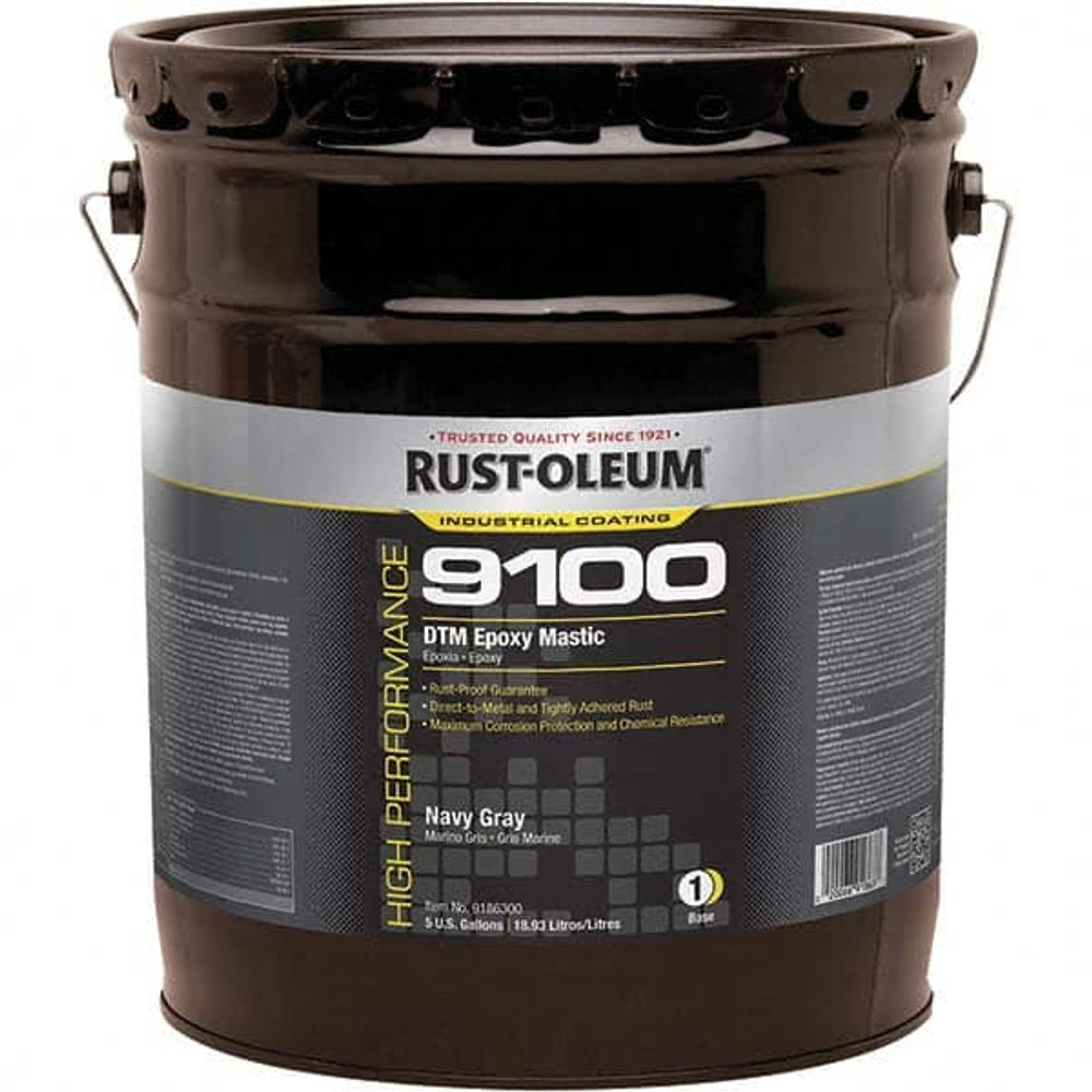 Rust-Oleum 9186300 Protective Coating: 5 gal Can, Gloss Finish, Gray