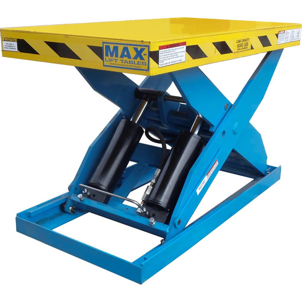 Ballymore BM-MS-5K-55R-25 Stationary Lift Tables; Overall Length: 64.00in ; Lift Mechanism: Hydraulic ; Overall Height: 55in ; Body Material: Steel ; Load Capacity: 5000lb ; Maximum Lift Height: 55.00in