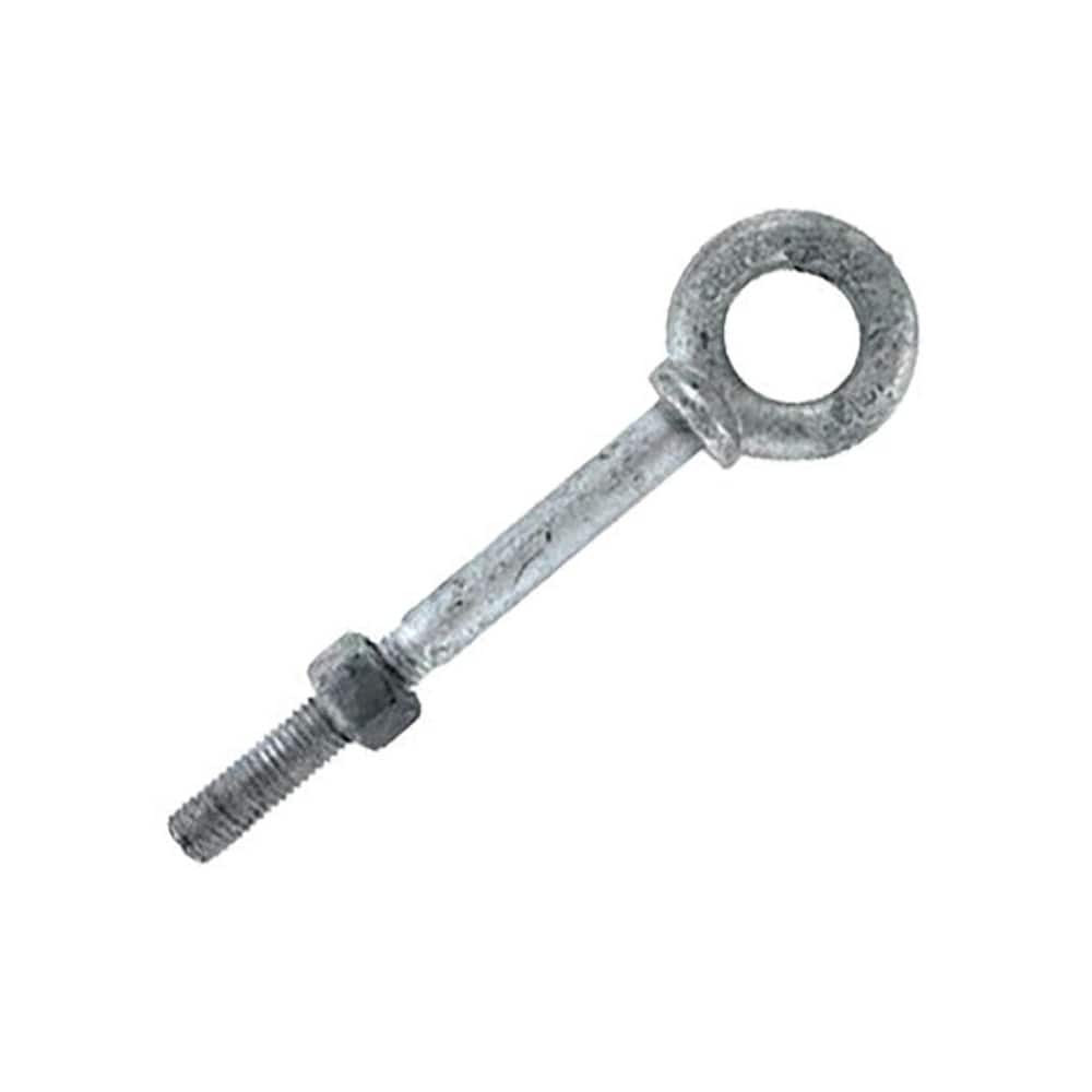 US Cargo Control GVSEB38X4-12 Fixed Lifting Eye Bolt: With Shoulder, 1,550 lb Capacity, 3/8 Thread, Steel