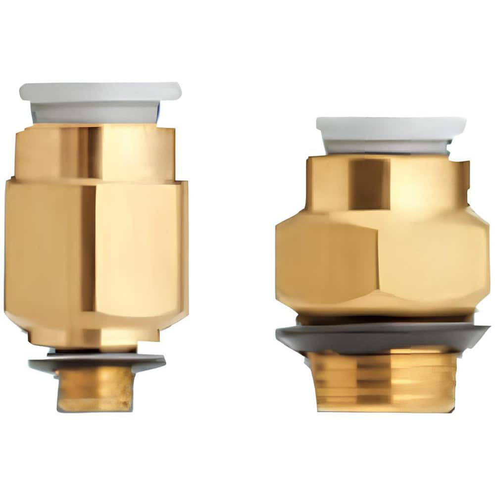 SMC PNEUMATICS KQ2H10-U01A Push-To-Connect Tube Fitting: Male Connector, Straight, 1/8" Thread