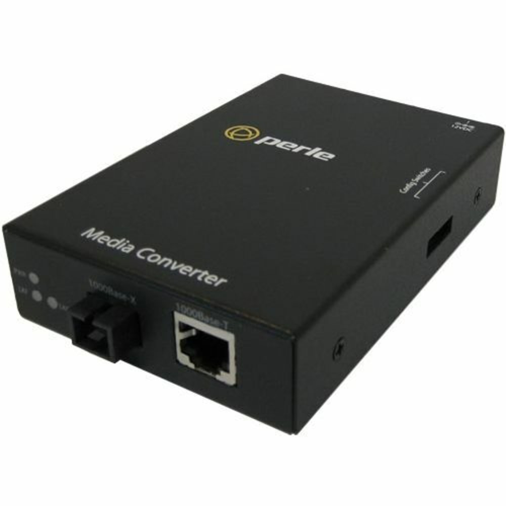 PERLE SYSTEMS Perle 05050954  S-1110-S1SC40U Media Converter - 1 x Network (RJ-45) - 1 x SC Ports - 1000Base-BX, 10/100/1000Base-T - 24.85 Mile - Rail-mountable, Rack-mountable, Wall Mountable