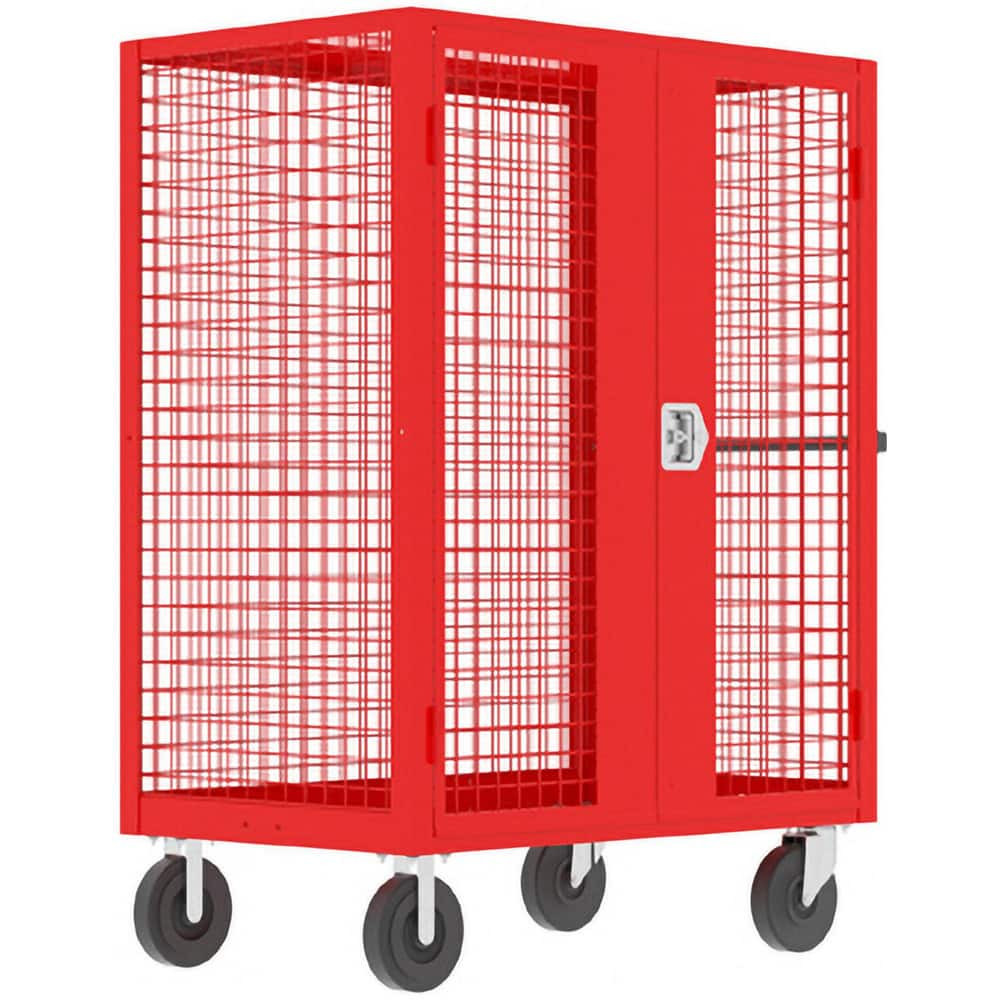 Valley Craft F89556VCRD Carts; Cart Type: Security ; Width (Inch): 30 ; Assembly: Comes Assembled ; Material: Steel ; Length (Inch): 60 ; Load Capacity (Lb. - 3 Decimals): 2000.000