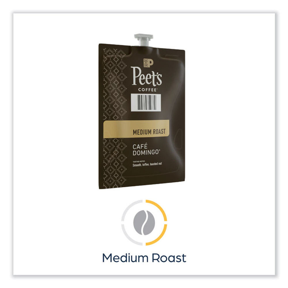 PEETS Peet's Coffee & Tea® LPC00262 FLAVIA Ground Coffee Freshpacks, Cafe Domingo Blend, 0.35 oz Freshpack, 76/Carton