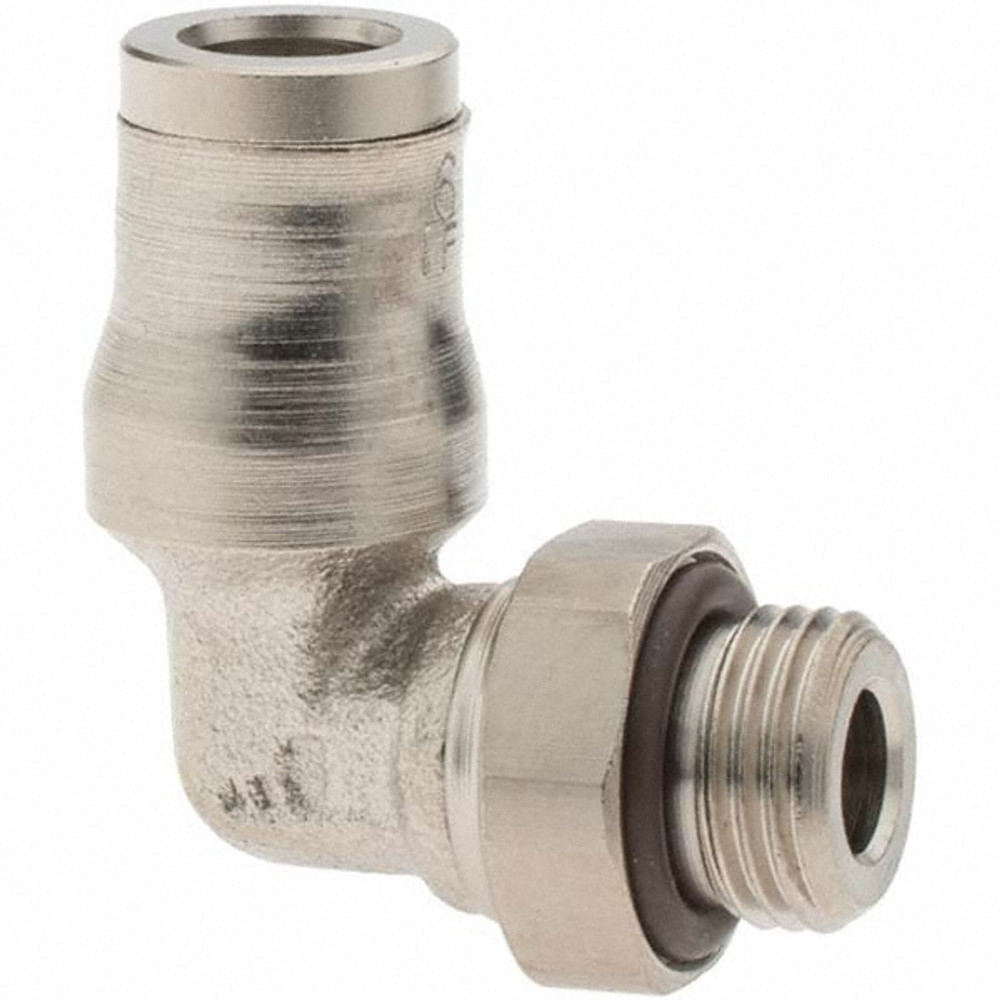 Parker 36990610 Push-To-Connect Tube to Male & Tube to Male BSPP Tube Fitting: Male Elbow, 1/8" Thread