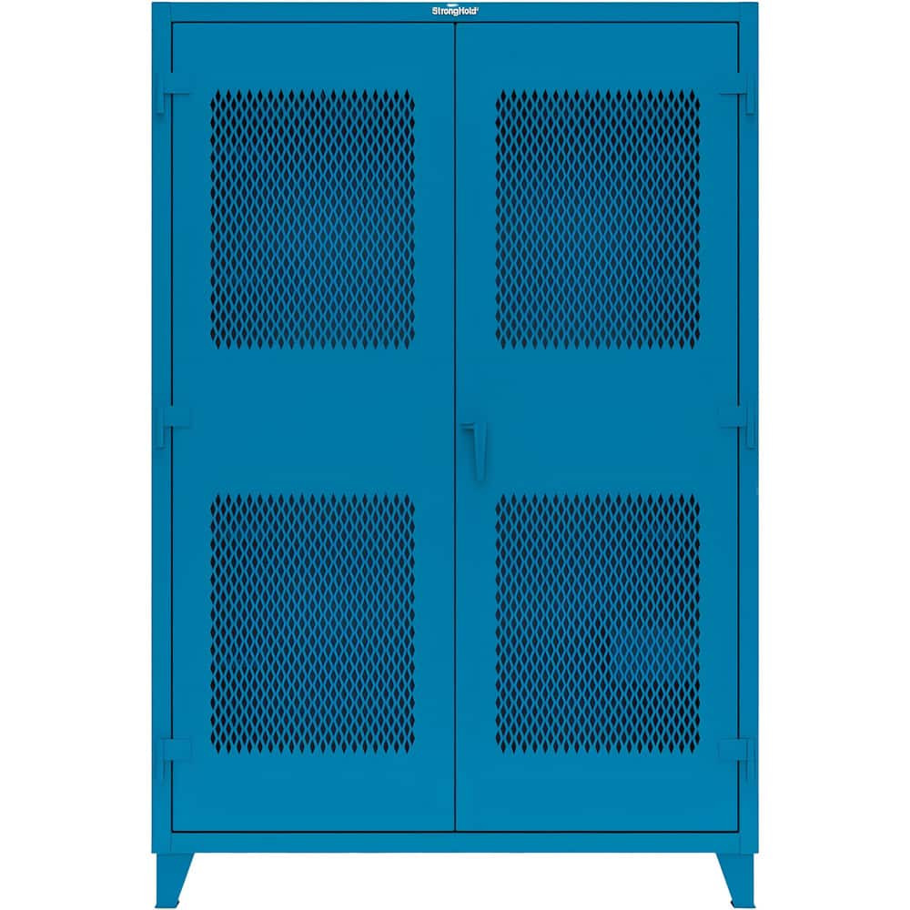 Strong Hold 57-VBS-240-21H Safety Cabinets; Door Type: Ventilated ; Storage Type: Vertical ; Cabinet Door Style: Ventilated ; Flammable Storage: No ; Cabinet Height Range: Full Height ; Cabinet Style: Standard