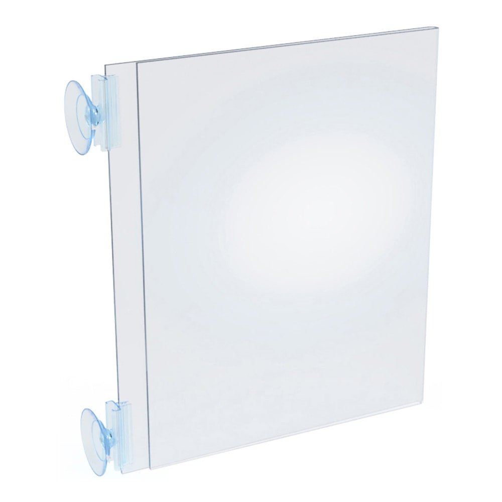 AZAR DISPLAYS 106688  Vertical/Horizontal Sign Frames With Suction Cups, 8-1/2in x 11in, Pack Of 10 Frames