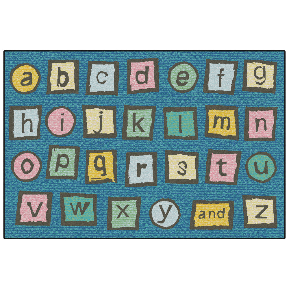 CARPETS FOR KIDS ETC. INC. Carpets For Kids 37.48  KID$Value Rugs Alphabet Blocks Activity Rug, 3ft x 4ft6in, Dark Blue