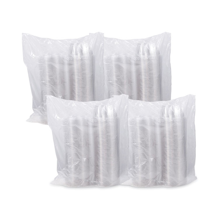 DART CTR16BD SafeSeal Tamper-Resistant, Tamper-Evident Bowls with Dome Lid, 16 oz, 5.5" Diameter x 3.1" h, Clear, Plastic, 240/Carton