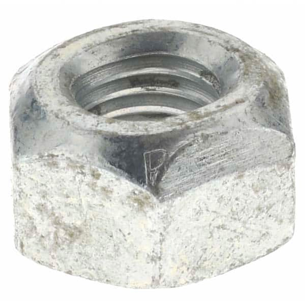 Value Collection MPC712201 Hex Lock Nut: Distorted Thread, 1/4-28, Grade B Steel, Zinc-Plated & Wax-Plated