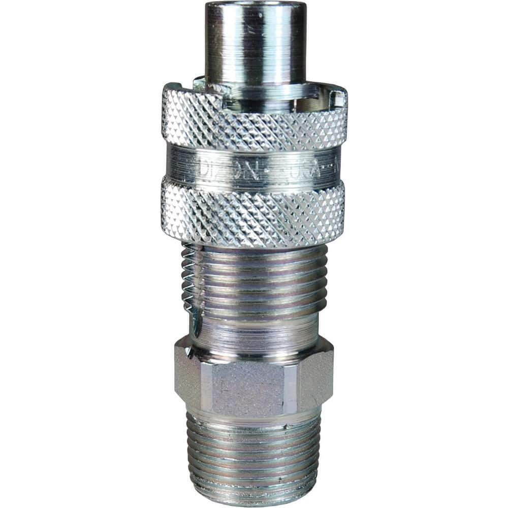 Dixon Valve & Coupling N4M6 Pneumatic Hose Fittings & Couplings; Fitting Type: Plug ; Type: Plug ; Interchange Type: Bowes ; Thread Type: NPTF ; Material: Steel ; Thread Standard: Male NPT