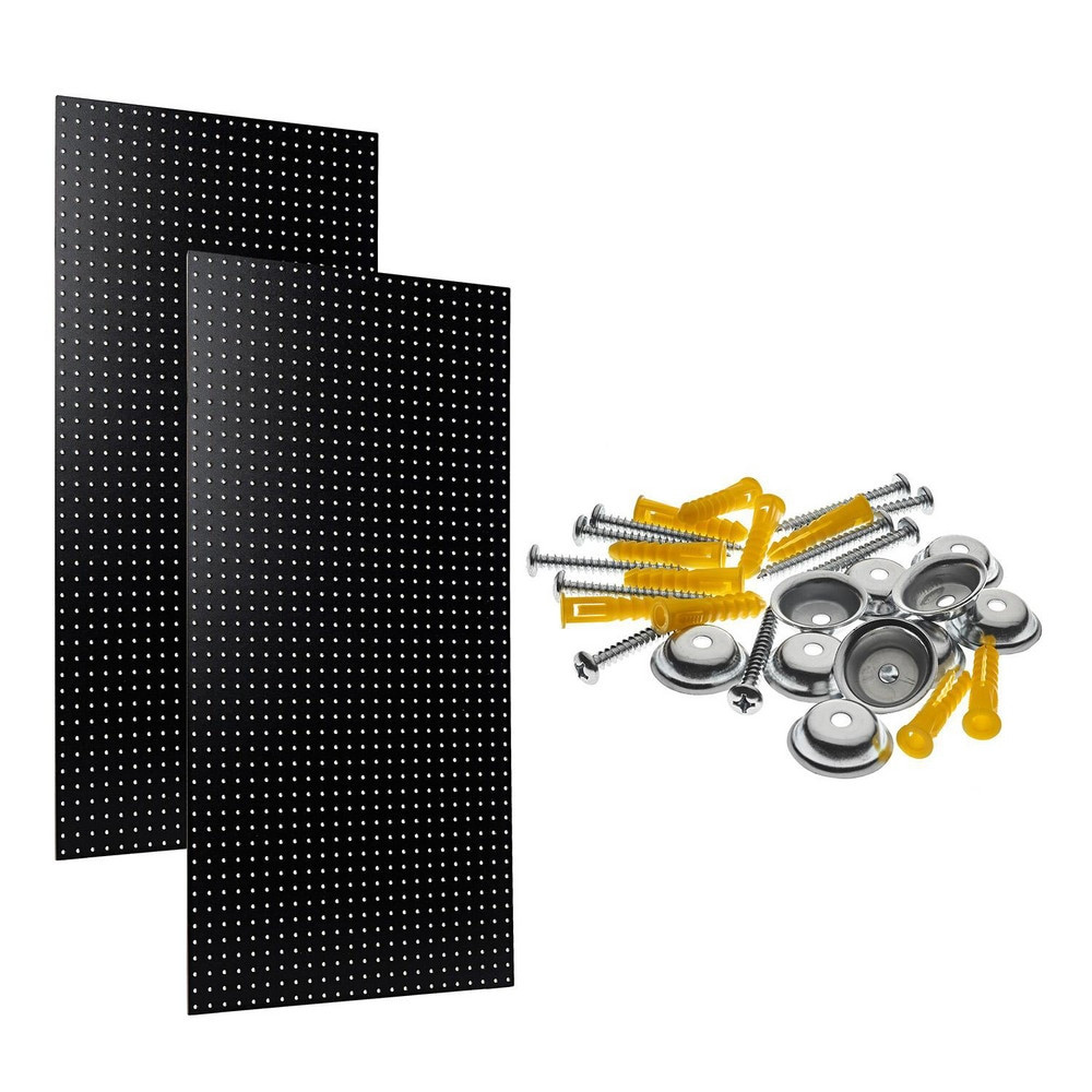 Triton Products PEG2-BLK Pegboard Storage Board: Round Holes, 24" High, 42" Wide, 0.2500" Deep