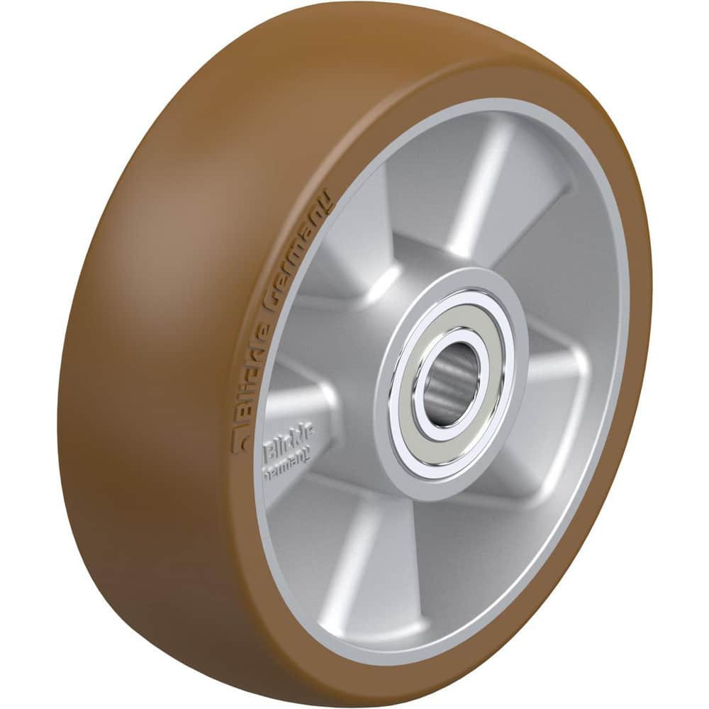 Blickle 857252 Caster Wheels; Wheel Type: Rigid; Swivel ; Load Capacity: 1215 ; Bearing Type: Ball ; Wheel Core Material: Die-Cast Aluminium ; Wheel Material: Polyurethane ; Wheel Color: Brown