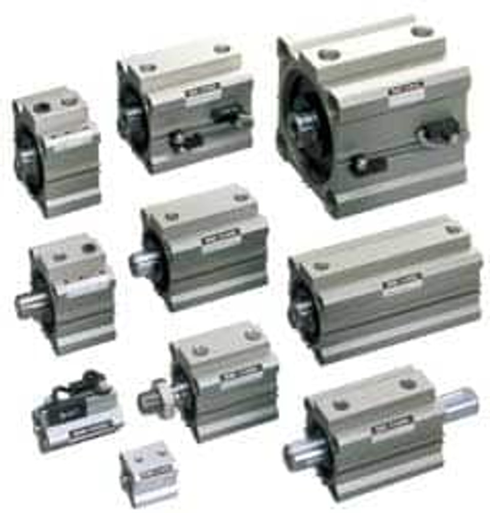 SMC PNEUMATICS NCQ-D012 Air Cylinder Double Clevis: 1/2" Bore, Use with NCQ2 Air Cylinders