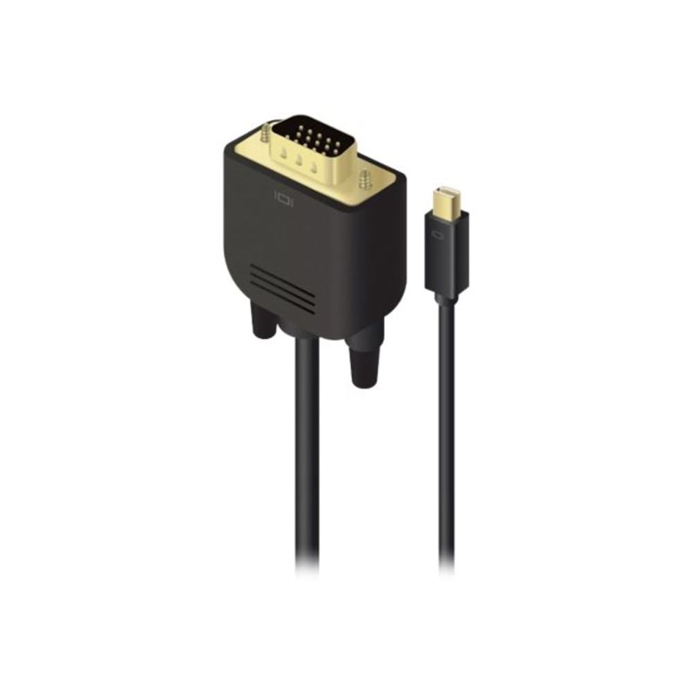 ALOGIC USA ALOGIC MDP-VGA-02-MM  SmartConnect Premium Series - Adapter cable - Mini DisplayPort (M) to 15 pin D-Sub (DB-15) (M) - DisplayPort 1.2 - 6.6 ft - thumbscrews, 1080p support - black