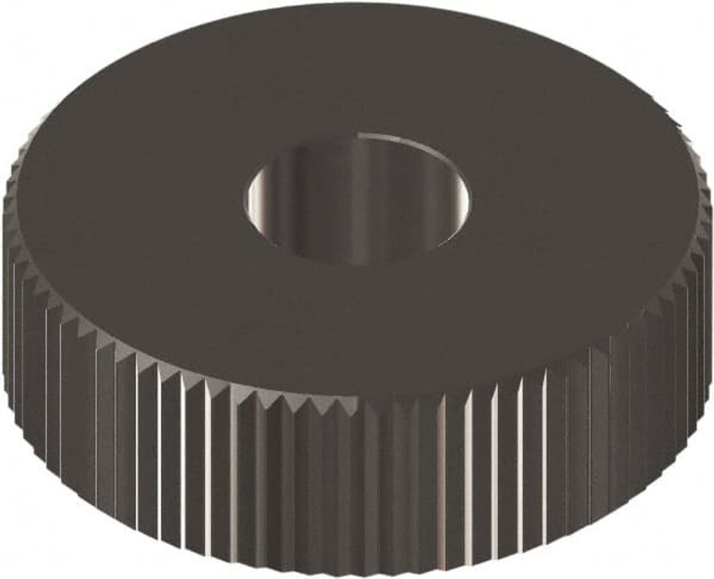 MSC KNSX225BN Beveled Face Knurl Wheel: 3/4" Dia, 90 ° Tooth Angle, 25 TPI, Straight, Cobalt