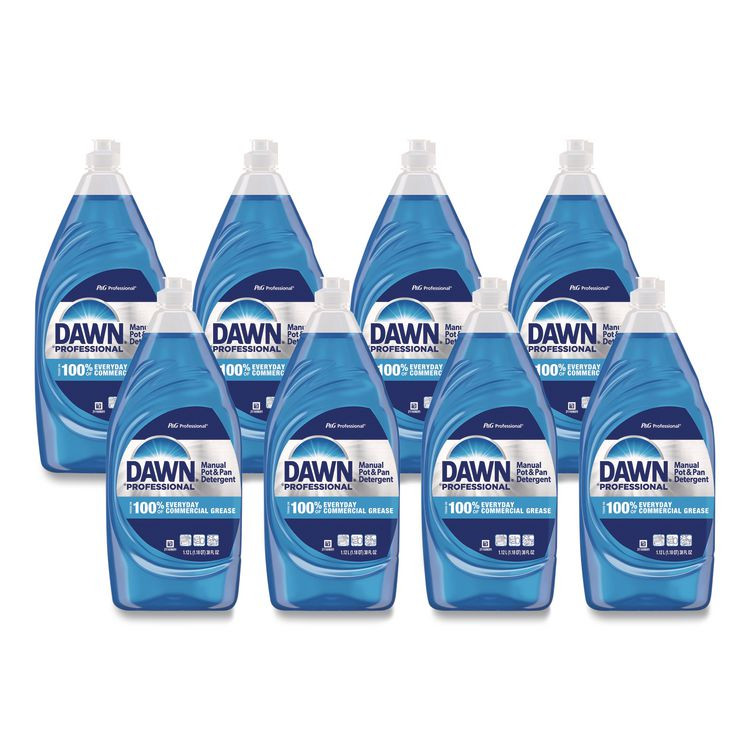 PROCTER & GAMBLE Dawn® Professional 45112CT Manual Pot/Pan Dish Detergent, 38 oz Bottle, 8/Carton
