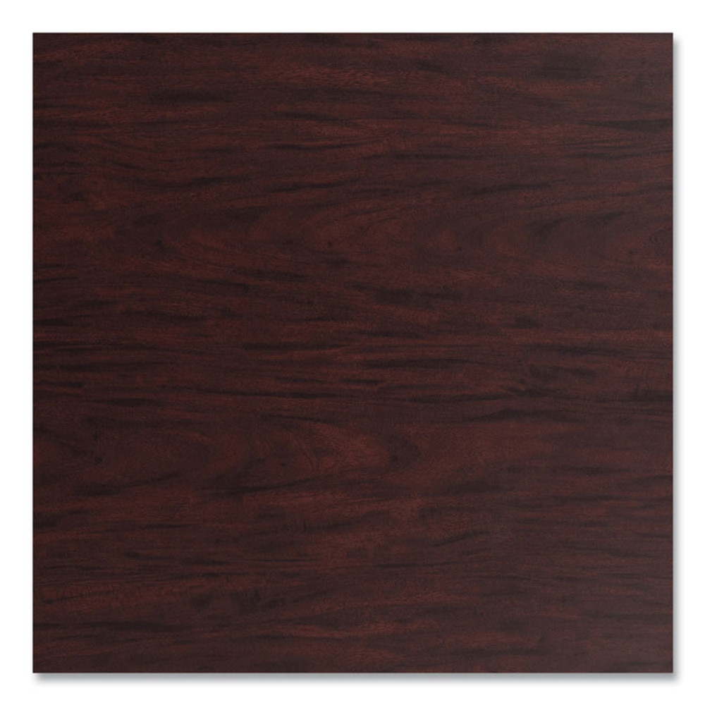 NATIONAL PUBLIC SEATING NPS® CG13636RB1MY Cafe Table, 36" Diameter x 42h, Round Top/Base, Mahogany Top, Gray Base