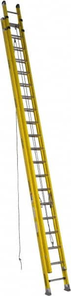 Werner D7140-2 40' High, Type IA Rating, Fiberglass Extension Ladder