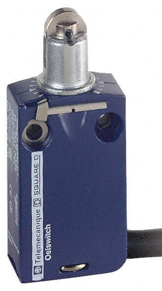 Telemecanique Sensors XCMD2102L3 General Purpose Limit Switch: SPDT, NC, Roller Plunger, Top