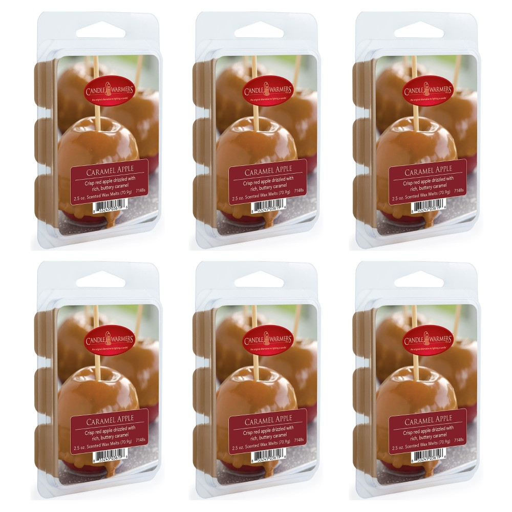 CANDLE WARMERS, ETC. 7148S Candle Warmers Etc Wax Melts, Caramel Apple, 2.5 Oz, Set Of 6 Melts