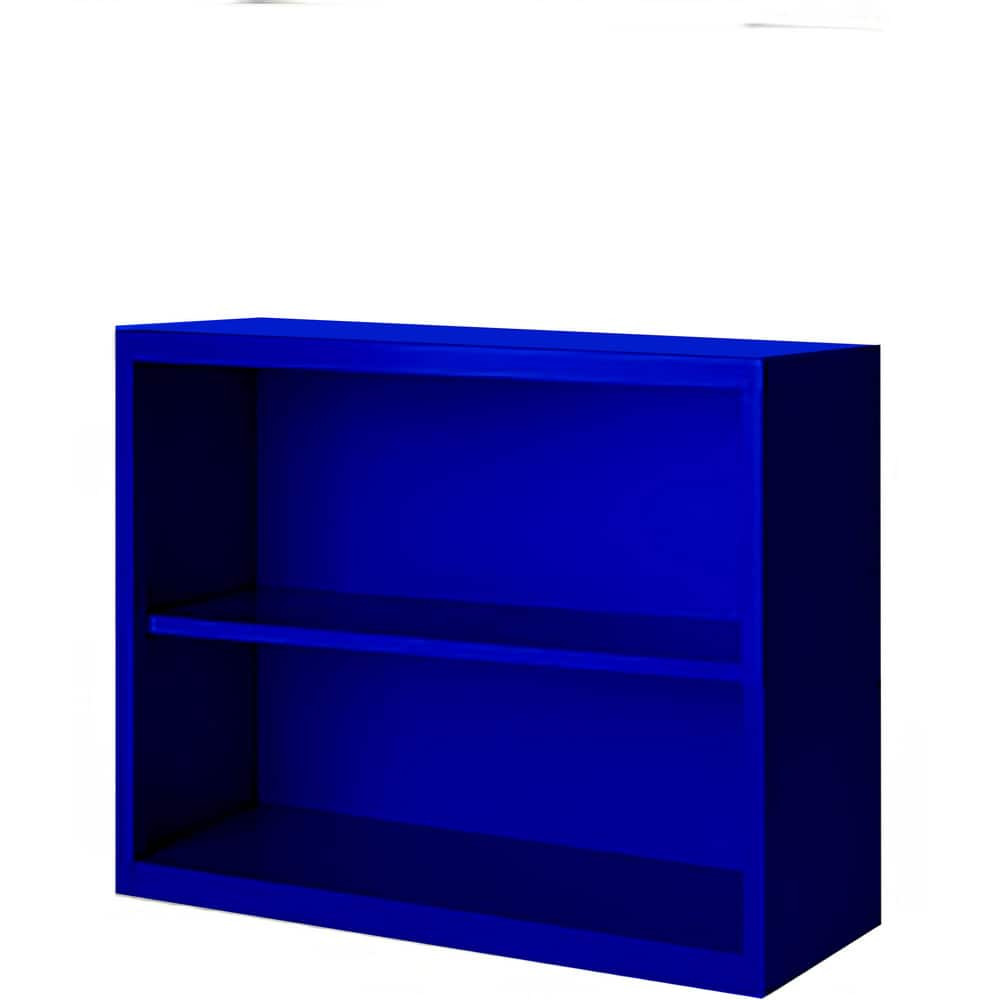 Steel Cabinets USA BCA-363013-BL Bookcases; Overall Height: 30 ; Overall Width: 36 ; Overall Depth: 13 ; Material: Steel ; Color: Signal Blue ; Shelf Weight Capacity: 160