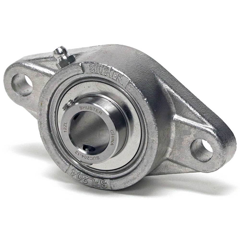 Shuster 07613139 SUCSFL206, 30mm ID, 80mm OAL x 148mm OAH40.2mm Wide, 2-Bolt Flange Bearing