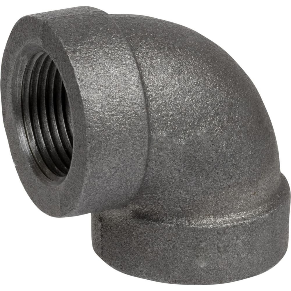 USA Industrials ZUSA-PF-20288 Black Pipe Fittings; Fitting Type: Elbow ; Fitting Size: 1/2" ; End Connections: NPT ; Material: Iron ; Classification: 300 ; Fitting Shape: 900 Elbow