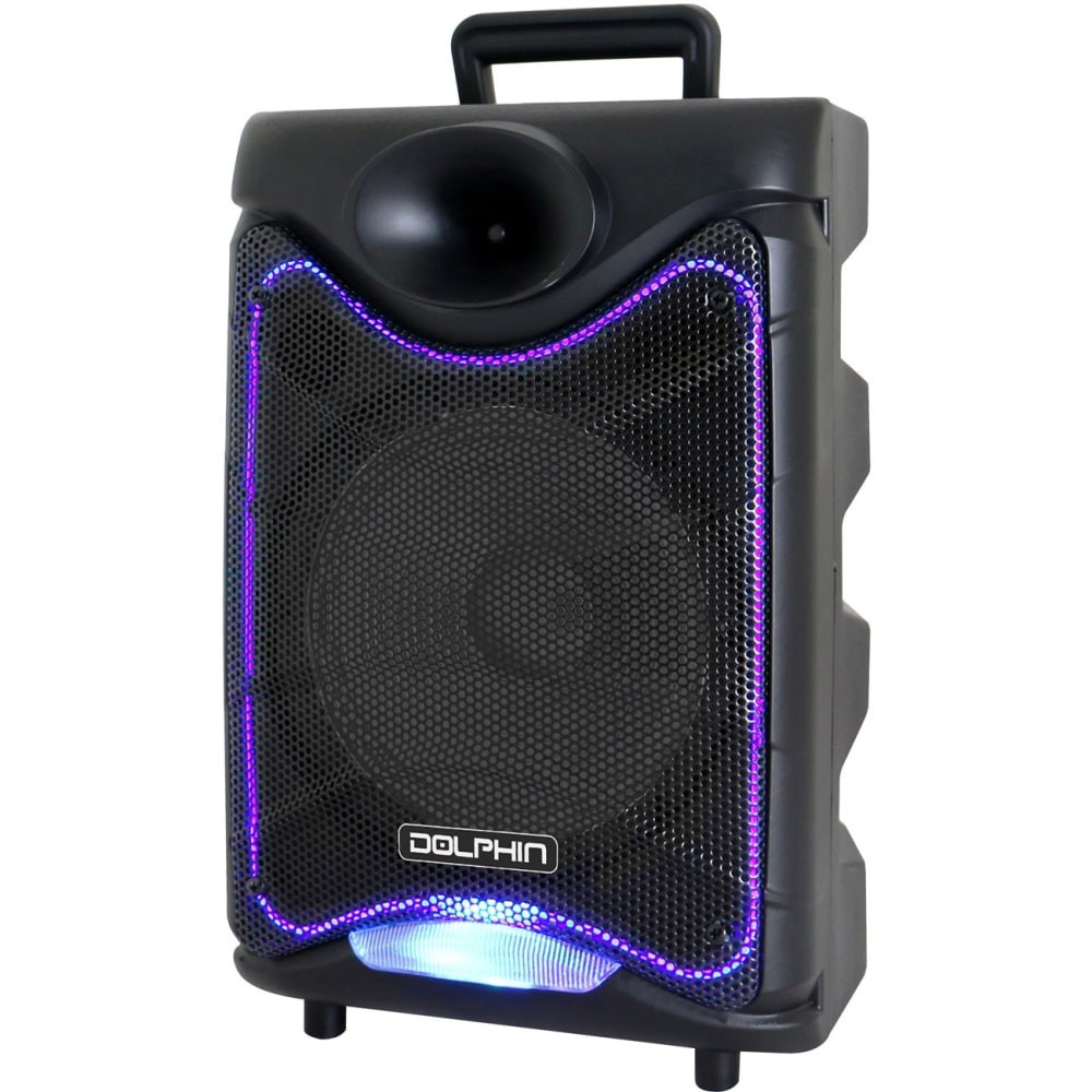 GENERAL SOUND CO. SP-850RBT Dolphin Audio SP-850RBT Portable Bluetooth Speaker System - 1350 W RMS - Black - 50 Hz to 20 kHz - Battery Rechargeable - USB