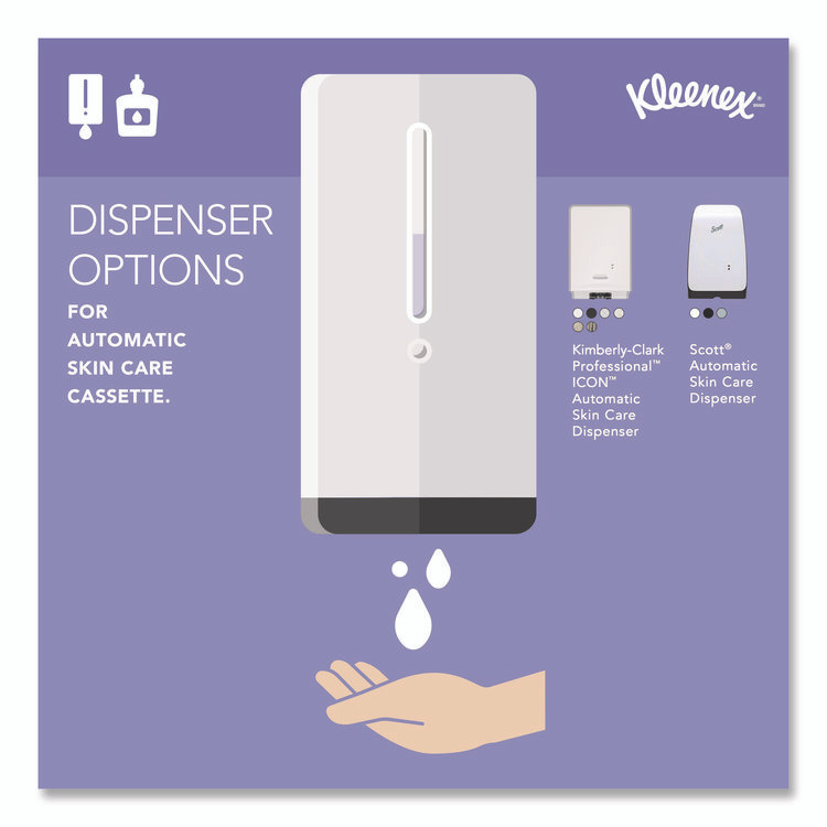 KIMBERLY-CLARK PROFESSIONAL Kleenex® 34643 Ultra Moisturizing Foam Hand Sanitizer, 1,200 mL Cassette, Unscented, 2/Carton