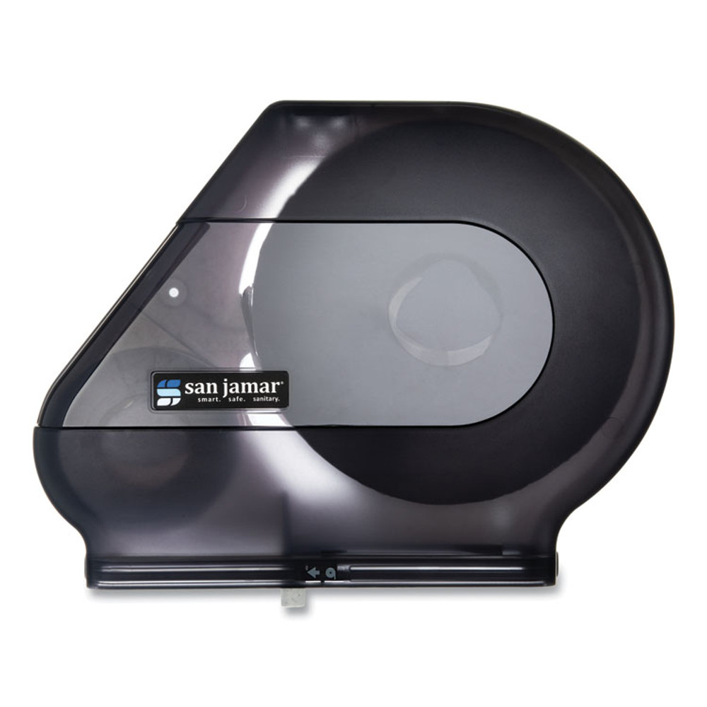 CFS BRANDS San Jamar® R6500TBK Quantum 12"-13" JBT Dispenser, Classic, 22 x 5.88 x 16.5, Transparent Black Pearl
