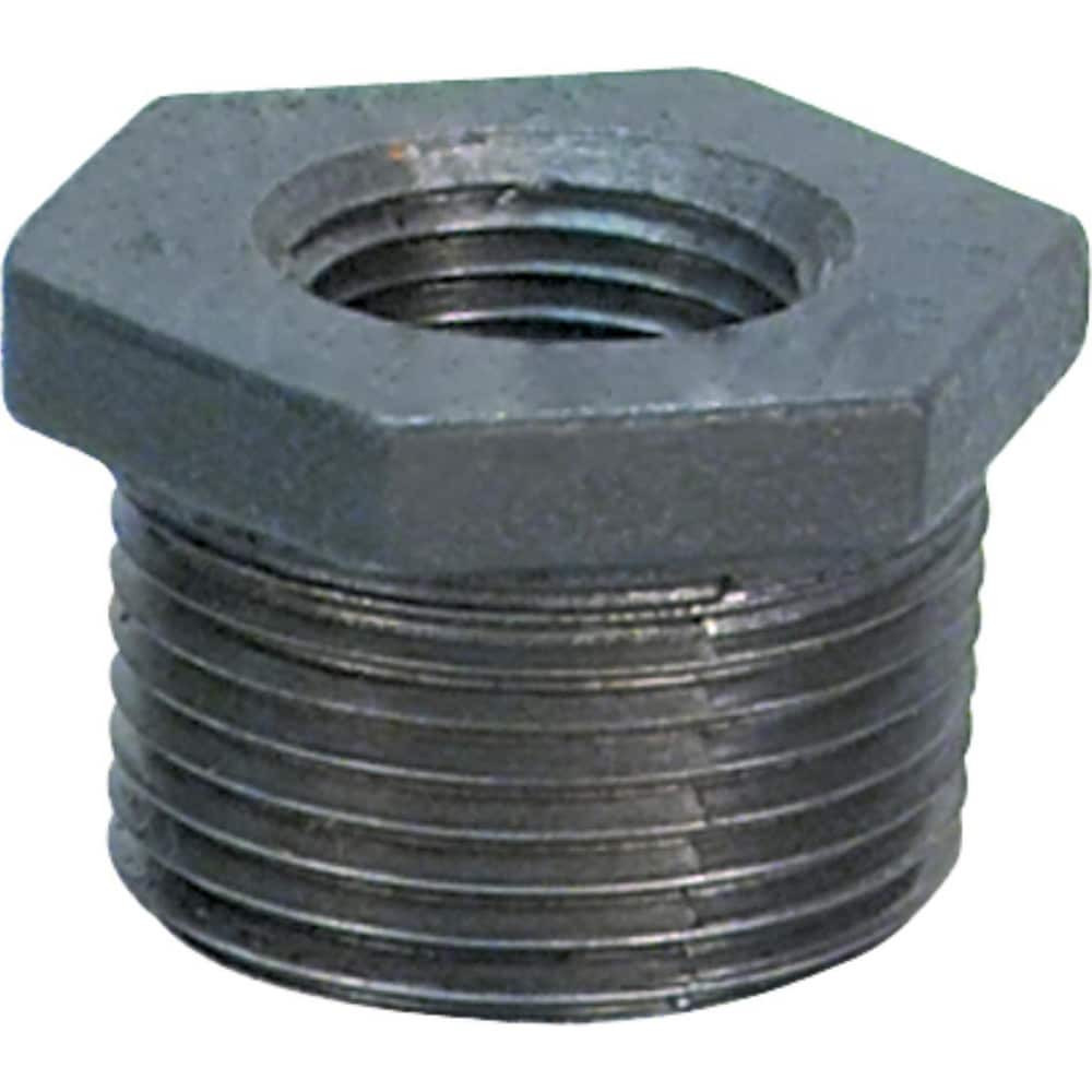 USA Industrials ZUSA-PF-15910 Black Pipe Fittings; Fitting Type: Hex Bushing ; Fitting Size: 2" ; End Connections: NPT ; Material: Malleable Iron ; Classification: 150 ; Fitting Shape: Straight