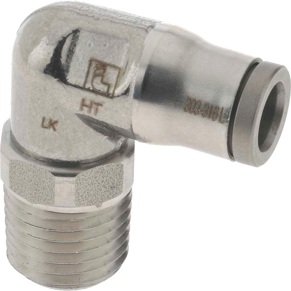 Parker 38895614 Push-To-Connect Tube to Male & Tube to Male NPT Tube Fitting: 1/4" Thread, 1/4" OD