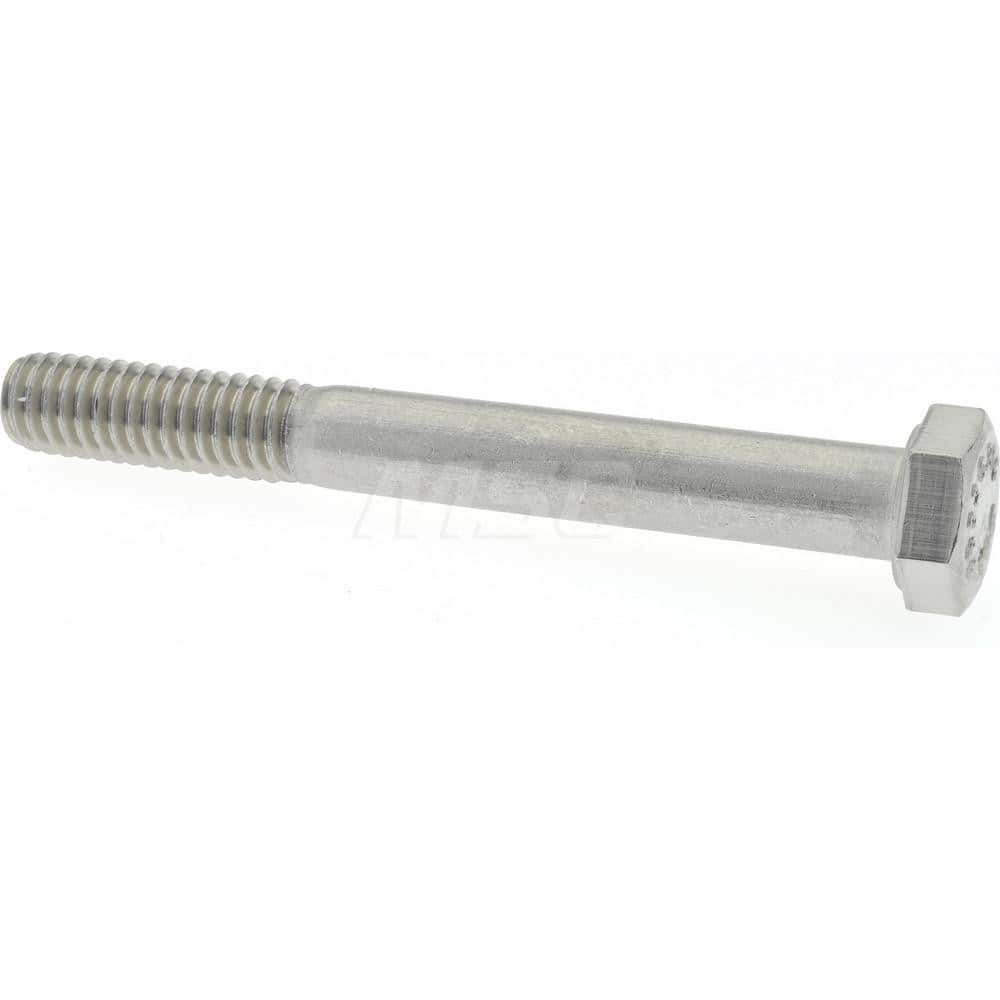 Value Collection MP30589-1 Hex Head Cap Screw: 5/16-18 x 2-3/4", Grade 316 Stainless Steel, Uncoated