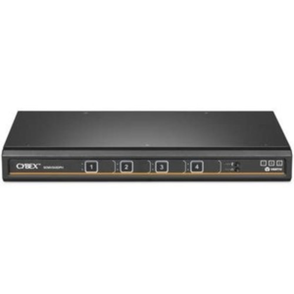 VERTIV AVOCENT SCMV245DPH-400  Vertiv Cybex Secure MultiViewer KVM Switch - 4 port - NIAP Approved - Dual AC - Secure Desktop KVM Switches - Secure KVM Switch - Dual Head - NIAP Certified - Secure Keyboard - 4 to 16 Port